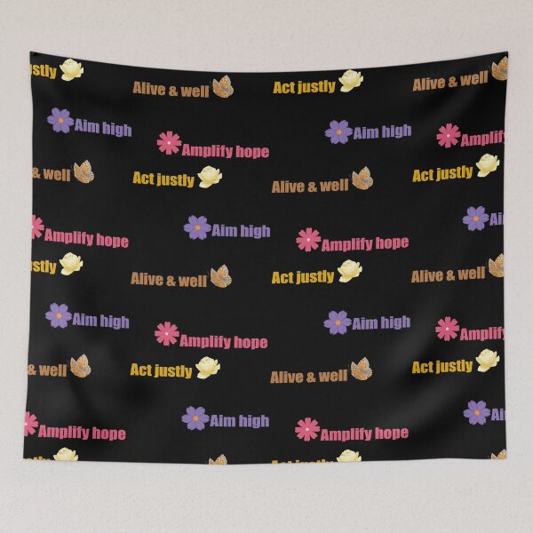 Item preview, Aim high, act justly, alive and well, amplify hope designed and sold by DopeDesign111.
