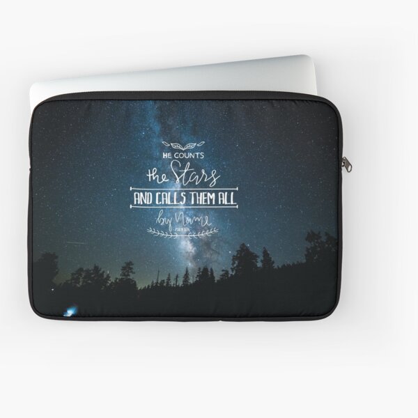 He Counts The Stars And Calls Them All By Name Psalm 147:4 Laptop Sleeve