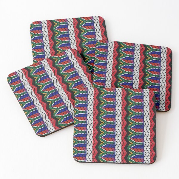Item preview, South Africa France chevrons (DISTRESSED) designed and sold by SolidEarthArt.