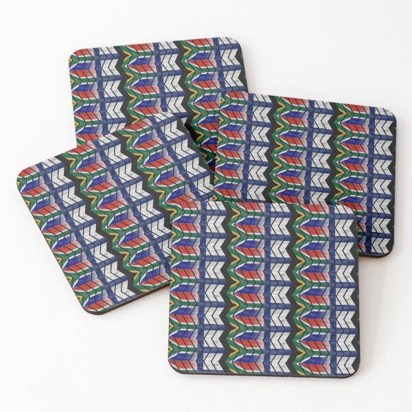 Item preview, South Africa Finland chevrons (DISTRESSED) designed and sold by SolidEarthArt.