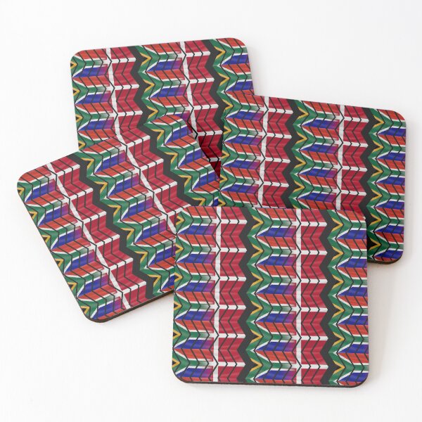 Item preview, South Africa Denmark chevrons (CLEAN) designed and sold by SolidEarthArt.