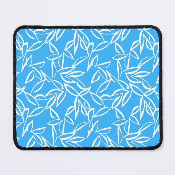 Item preview, White Leaves on Turquoise designed and sold by JazzPWall.