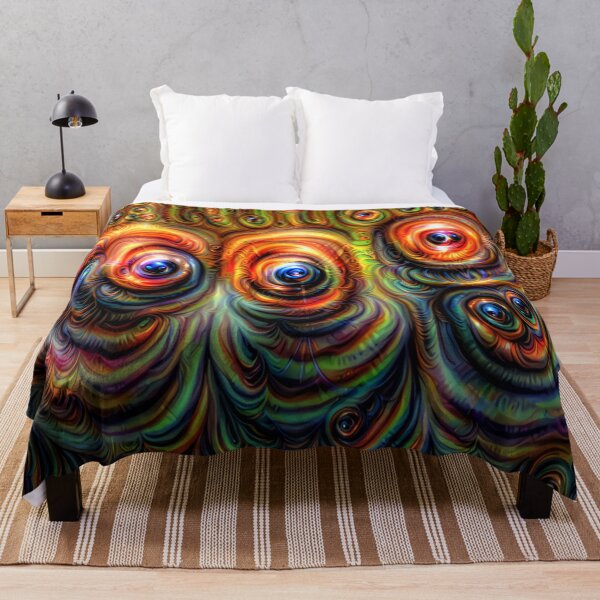 Item preview, trippy colourful orange design designed and sold by BelAnnGrey.