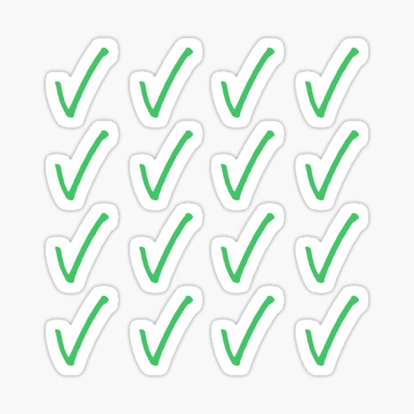 Item preview, Small Green Check Mark Symbol 16 pack designed and sold by Loving-school.