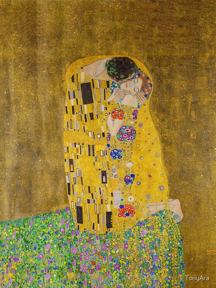 Aperçu 4 sur 4. Robe trapèze avec l'œuvre Le baiser créée et vendue par TonyAra.