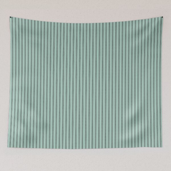 Item preview, Antique Mattress Ticking Stripe Sea Foam Aqua designed and sold by LoreliDesigns.