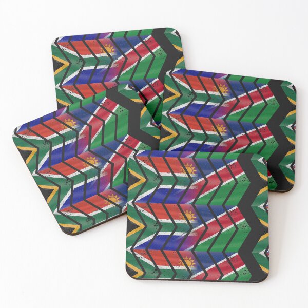 Item preview, South Africa Namibia chevrons (DISTRESSED) designed and sold by SolidEarthArt.