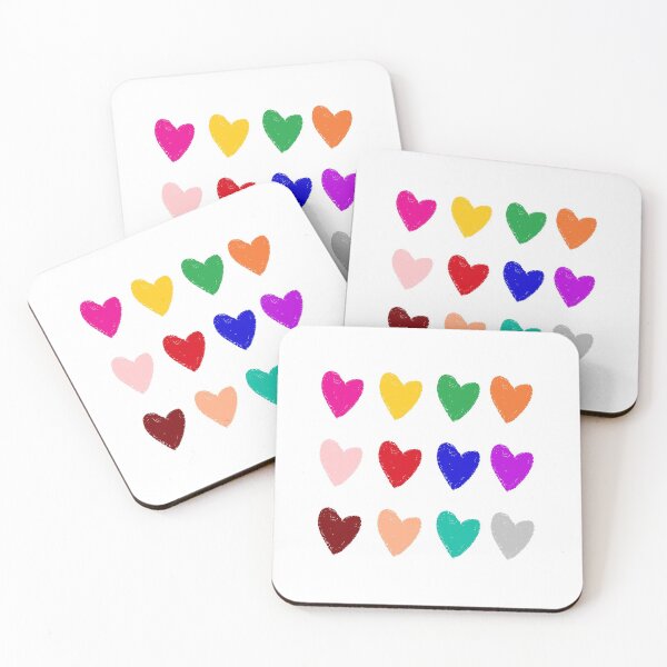 Item preview, Loona Group Colored Heart Print designed and sold by SapphicGrapphic .