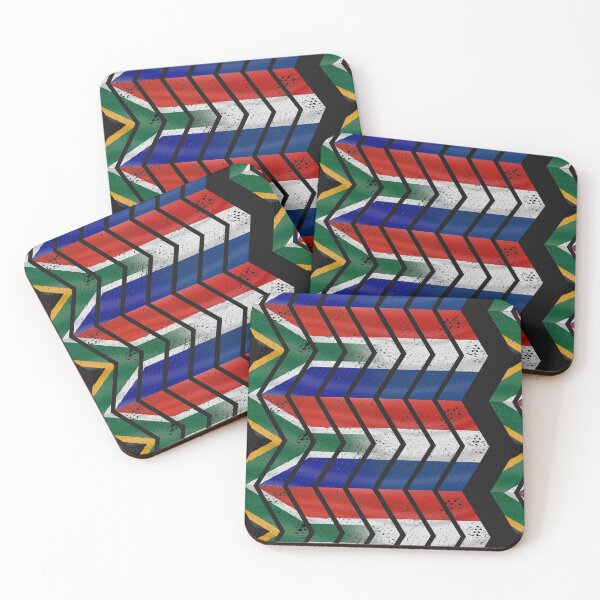 Item preview, South Africa Netherlands chevrons (DISTRESSED) designed and sold by SolidEarthArt.