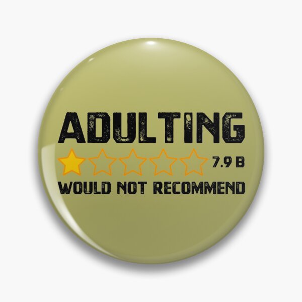 Item preview, Adulting Would Not Recommend designed and sold by cafeteeria.
