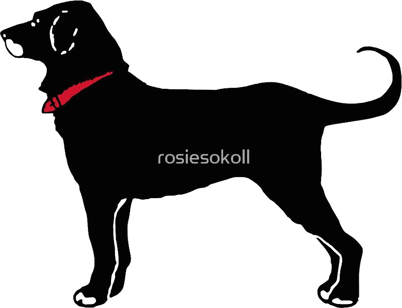 "The Black Dog" Stickers by rosiesokoll Redbubble
