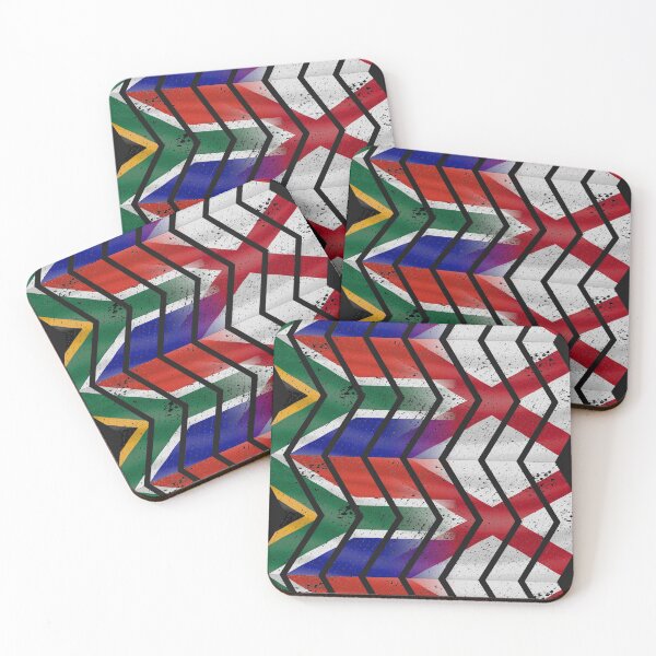 Item preview, South Africa Northern Ireland chevrons (DISTRESSED) designed and sold by SolidEarthArt.