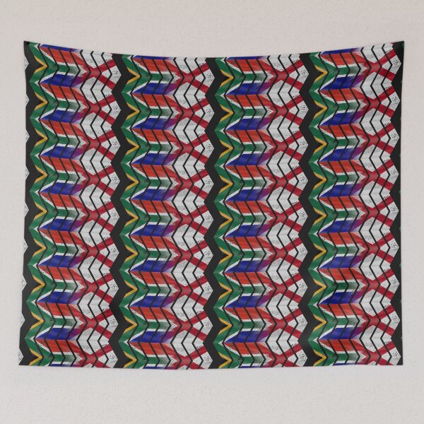Item preview, South Africa Northern Ireland chevrons (DISTRESSED) designed and sold by SolidEarthArt.