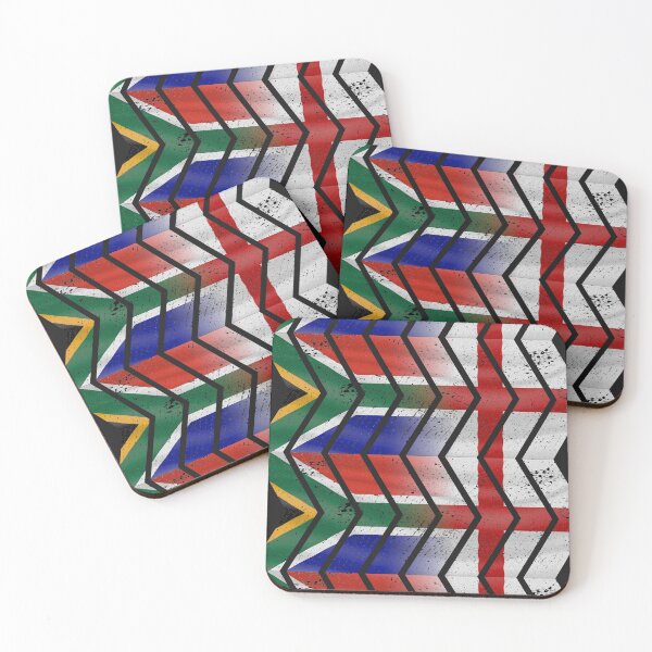 Item preview, South Africa England chevrons (DISTRESSED) designed and sold by SolidEarthArt.