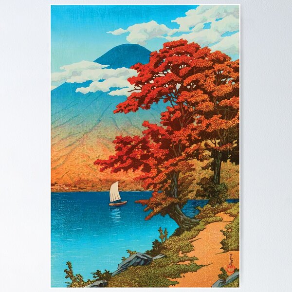 Item preview, Lake Chuzenji At Nikko by Kawase Hasui designed and sold by DragonXX.