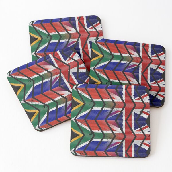 Item preview, South Africa UK chevrons (DISTRESSED) designed and sold by SolidEarthArt.