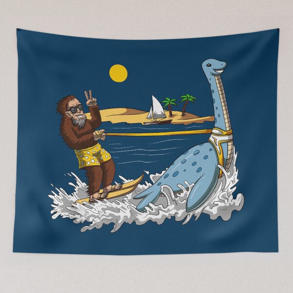 Item preview, Bigfoot Loch Ness Monster Water Ski designed and sold by underheaven.