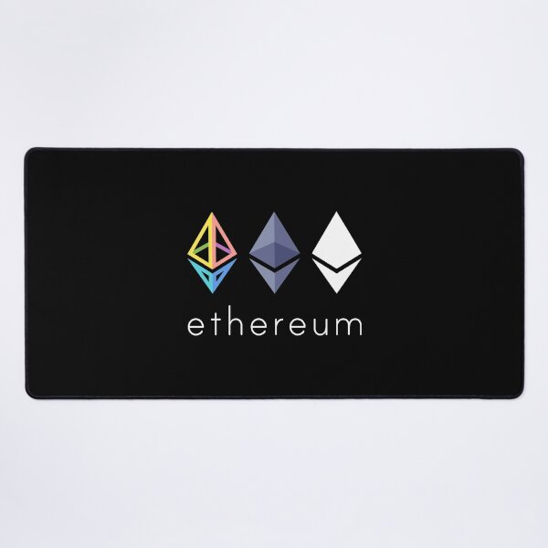 Ethereum Logo ETH Coin Crypto Bitcoin Trader Miner Gift Desk Mat