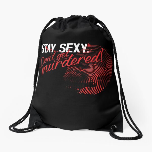 Murder Mystery Drawstring Bags Redbubble - mystery murder 2 roblox games luggage