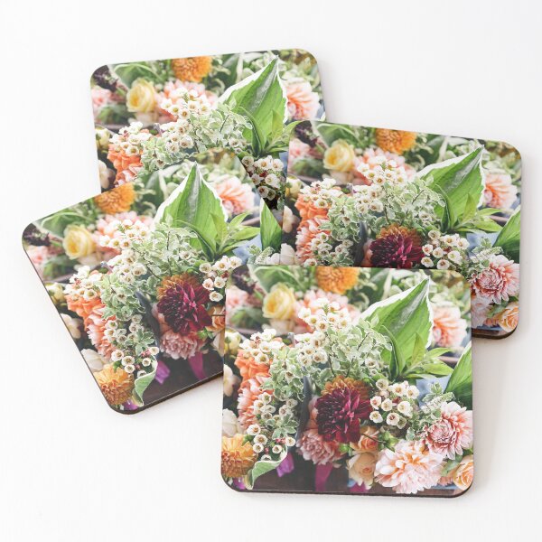 Item preview, colorful Flowers designed and sold by KnitNknot.
