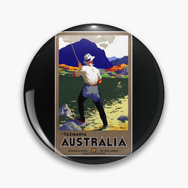 Item preview, Vintage Travel Poster  Tasmania Australia  designed and sold by Lazarz8.