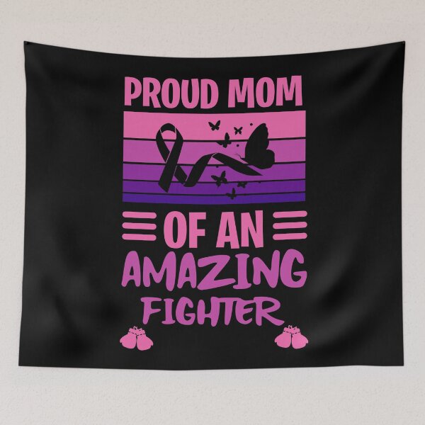 Item preview, Proud Mom Of An Amazing Fighter | Breast Cancer Warrioress  designed and sold by The-ItemShop.