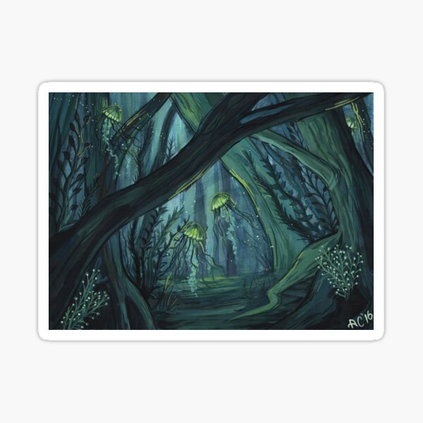Underwater Forest Sticker