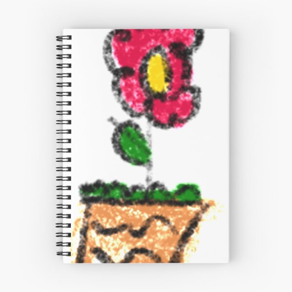 Item preview, Doddle Red flower by kid hand drawing. designed and sold by little-monkey-s.
