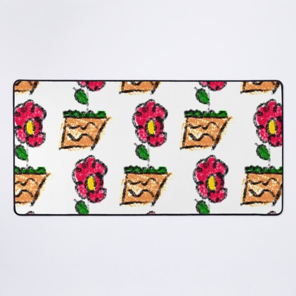 Item preview, Doddle Red flower by kid hand drawing. designed and sold by little-monkey-s.
