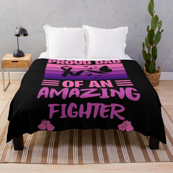 Item preview, Proud Dad Of An Amazing Fighter | Breast Cancer Warrioress designed and sold by The-ItemShop.