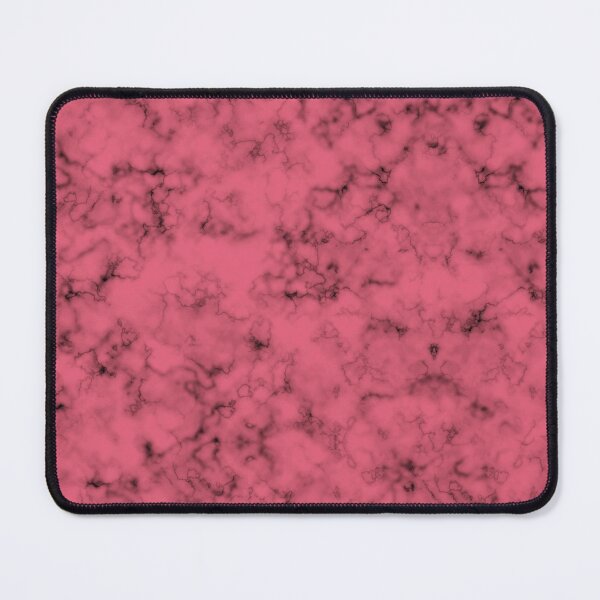 Pink And Black Smoke Marble Texture Mouse Pad