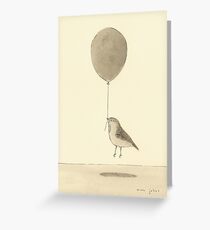bird with balloon Greeting Card