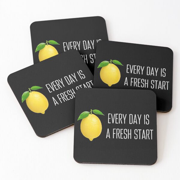 Item preview, Lemon & Inspirational Quote: "Every Day is a Fresh Start" designed and sold by fowons.