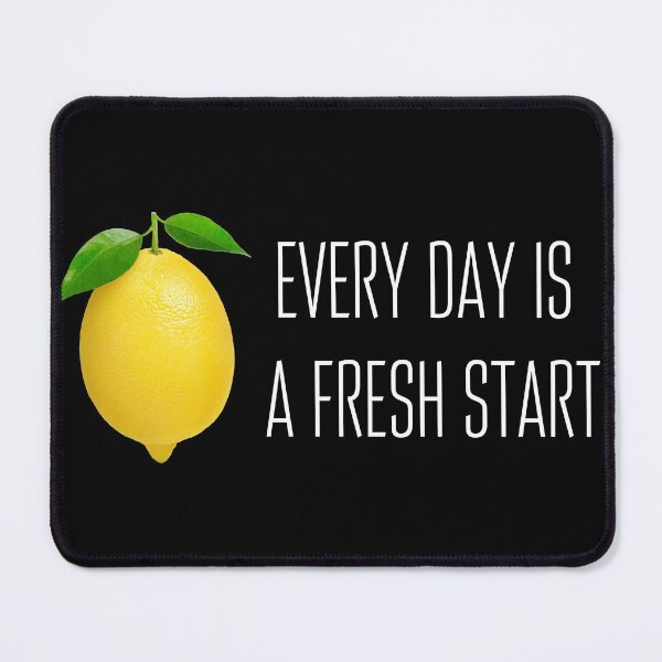 Item preview, Lemon & Inspirational Quote: "Every Day is a Fresh Start" designed and sold by fowons.
