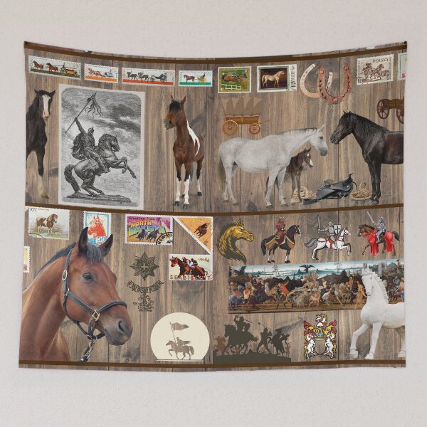 Item preview, Horses and More Beautiful Collage for Puzzles or Home Decor designed and sold by OpenED360.
