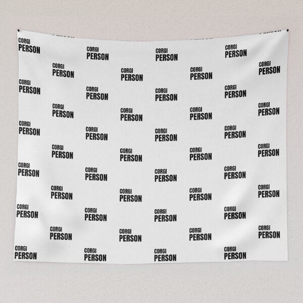Item preview, Corgi Person -Text Design in Black designed and sold by katiekendall.