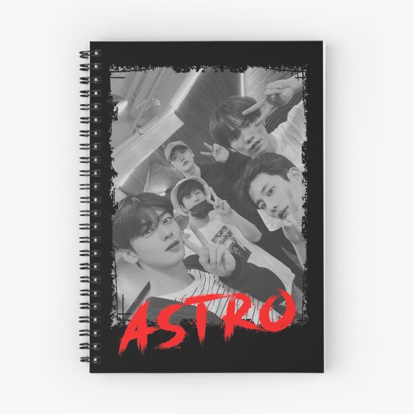 Item preview, Astro Kpop Group Members Black and White Kpop RGB Color Design designed and sold by Piosenka Art.