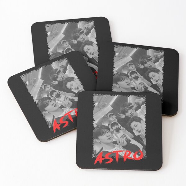 Item preview, Astro Kpop Group Members Black and White Kpop RGB Color Design designed and sold by Piosenka Art.