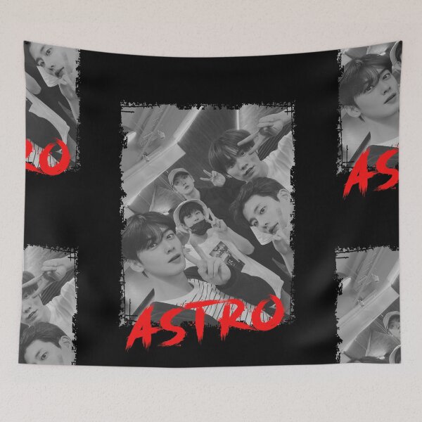 Item preview, Astro Kpop Group Members Black and White Kpop RGB Color Design designed and sold by Piosenka Art.