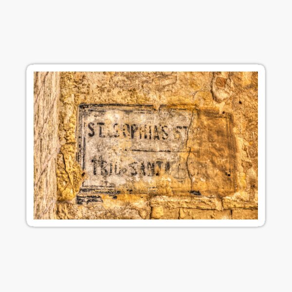 Item preview, Ancient Street Sign Malta  designed and sold by Londonimages.