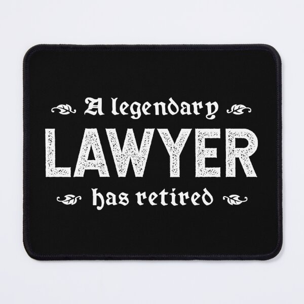 Item preview, A Legendary Lawyer Has Retired designed and sold by TimespunThreads.