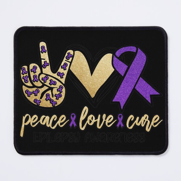 Item preview, Peace Love and Cure Epilepsy Awareness designed and sold by TammiPrez.