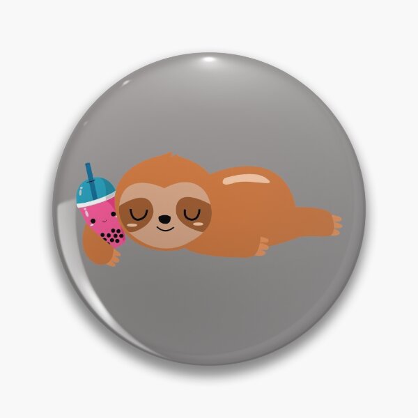 Item preview, Funny Sleepy Sloth Hugging Bubble Tea designed and sold by DAFIN.