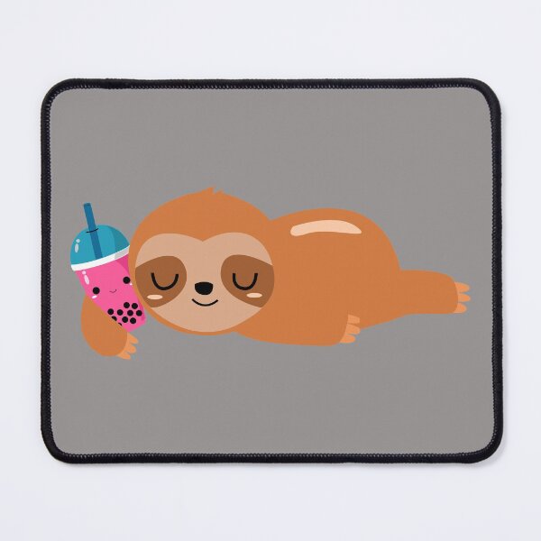 Item preview, Funny Sleepy Sloth Hugging Bubble Tea designed and sold by DAFIN.
