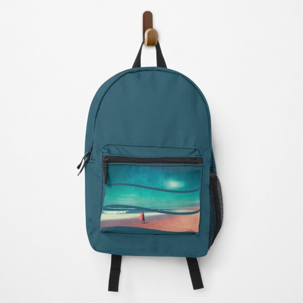 Item preview, Beach Day - Abstract Seascape with Surfer designed and sold by Dyrk Wyst Redbubble Shop.