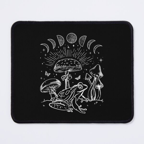 Item preview, Dark Academia Frog and Mushroom: Cottagecore Aesthetic with Goth Mystique, Alternative Edge, Forest Psychedelic Nature, and Witchy  designed and sold by MinistryOfFrogs.