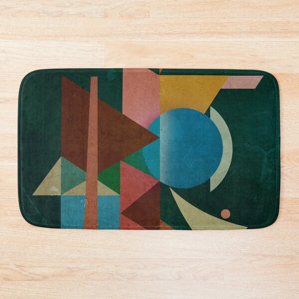 Item preview, Abstract composition - inspired by cubism, dark green  designed and sold by korasi.