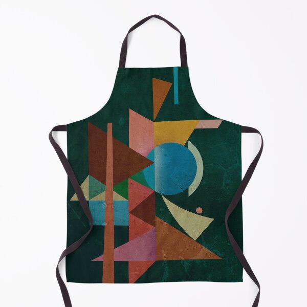 Item preview, Abstract composition - inspired by cubism, dark green designed and sold by korasi.