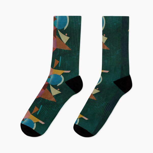 Item preview, Abstract composition - inspired by cubism, dark green  designed and sold by korasi.