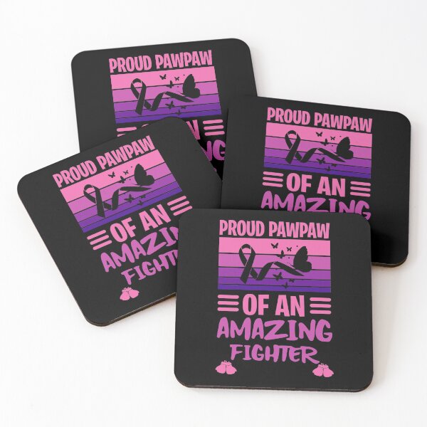 Item preview, Proud Pawpaw Of An Amazing Fighter | Breast Cancer Warrioress  designed and sold by The-ItemShop.